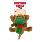 Hračka Kong Dog Holiday Cozie Reindeer s pískatkom, polyester, M