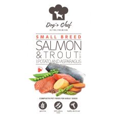 DOG’S CHEF Atlantic Salmon & Trout with Asparagus for SMALL BREED